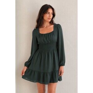Hesperus | Dresses | Hesperus Square Neck Puffy Sleeve Green Midi Dress | Poshmark Hesperus | Dresses | Hesperus Square Neck Puffy Sleeve Green Midi Dress | Poshmark